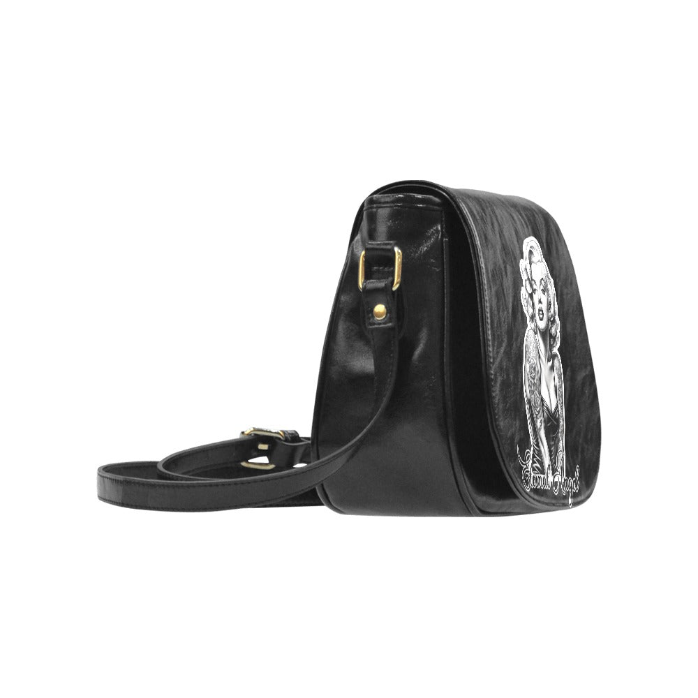 Eternal Angel Marilyn Monroe Saddle Bag - Gothic Vegan Leather