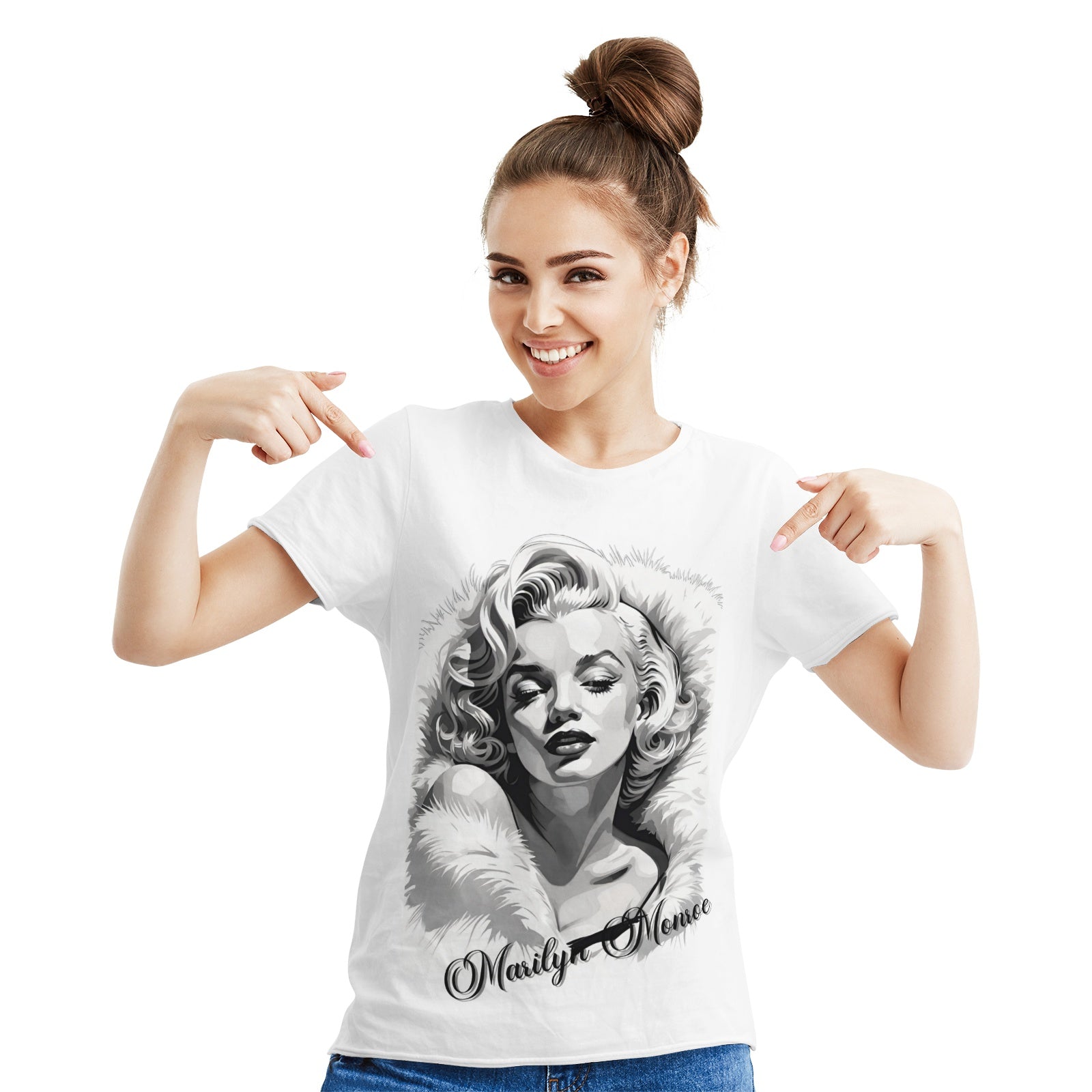 Marilyn Monroe Cotton T-shirt White