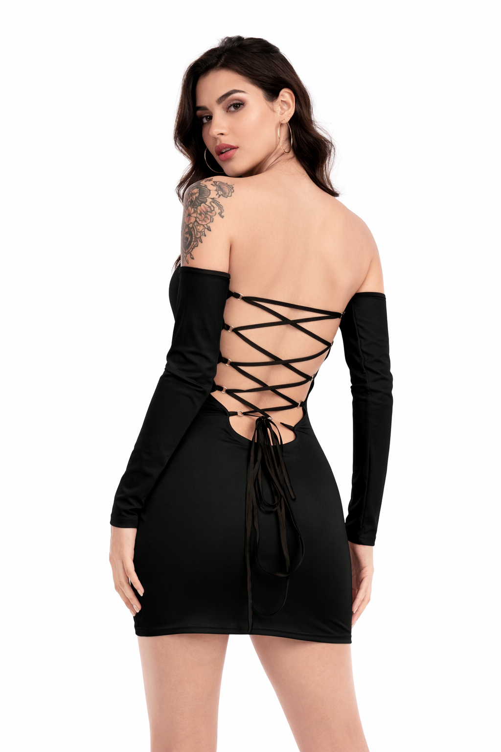 ⭐ La Virgin Blanca - Off-shoulder Mini Dress