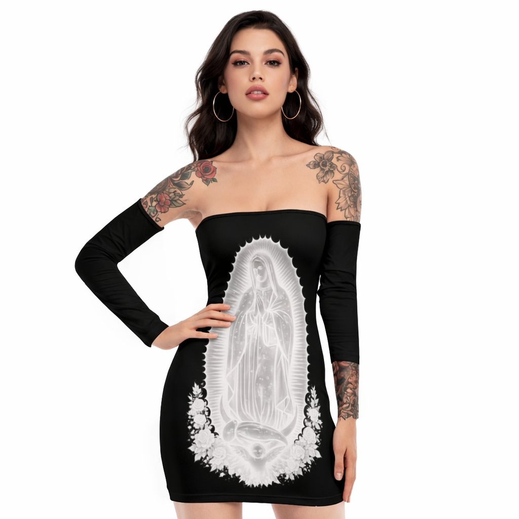 ⭐ La Virgin Blanca - Off-shoulder Mini Dress