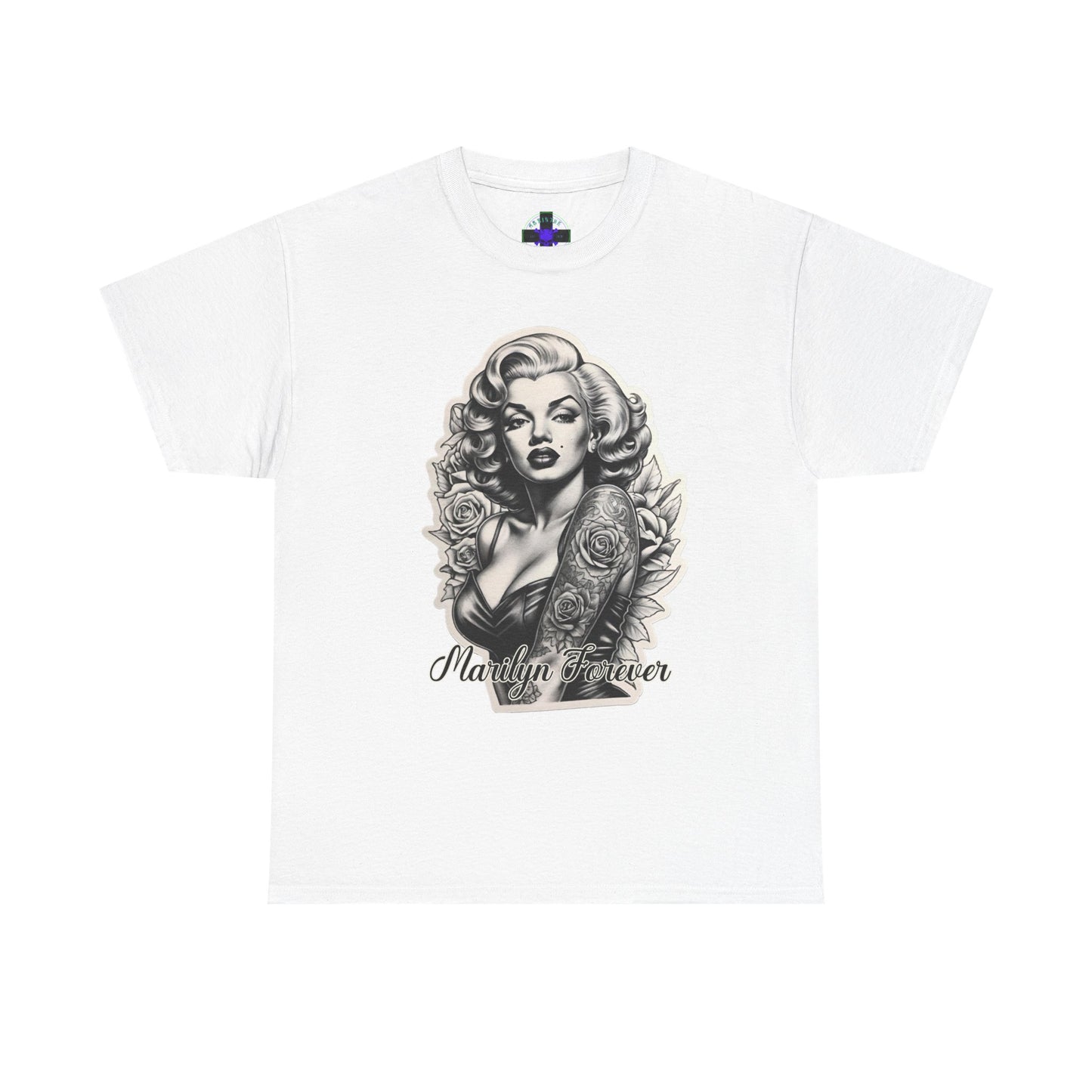 Marilyn Forever Heavy Cotton Unisex Tee White