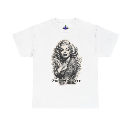 Marilyn Forever Heavy Cotton Unisex Tee White