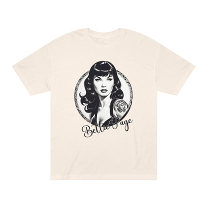 Bettie Page Tattooed Graphic Tee Cream