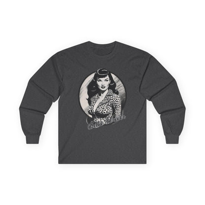 Bettie Forever Unisex Ultra Cotton Long Sleeve Tee Dark Heather