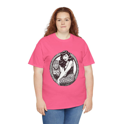 Bettie Page Cougar Heavy Cotton Graphic Tee