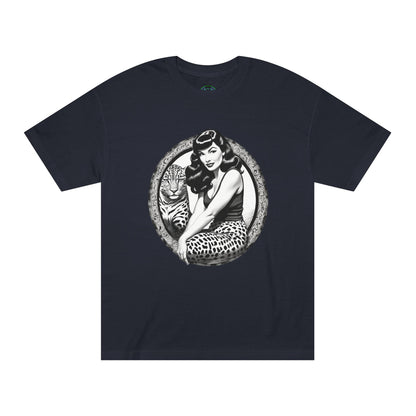 Bettie Page Cougar Graphic Tee Black