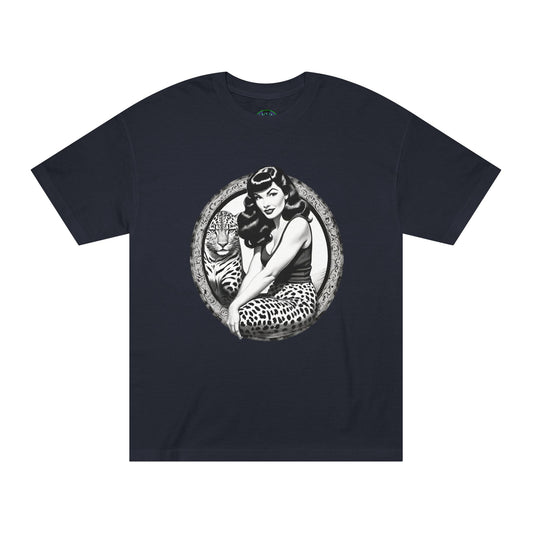 Bettie Page Cougar Graphic Tee Black