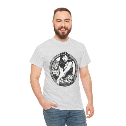 Bettie Page Cougar Heavy Cotton Graphic Tee
