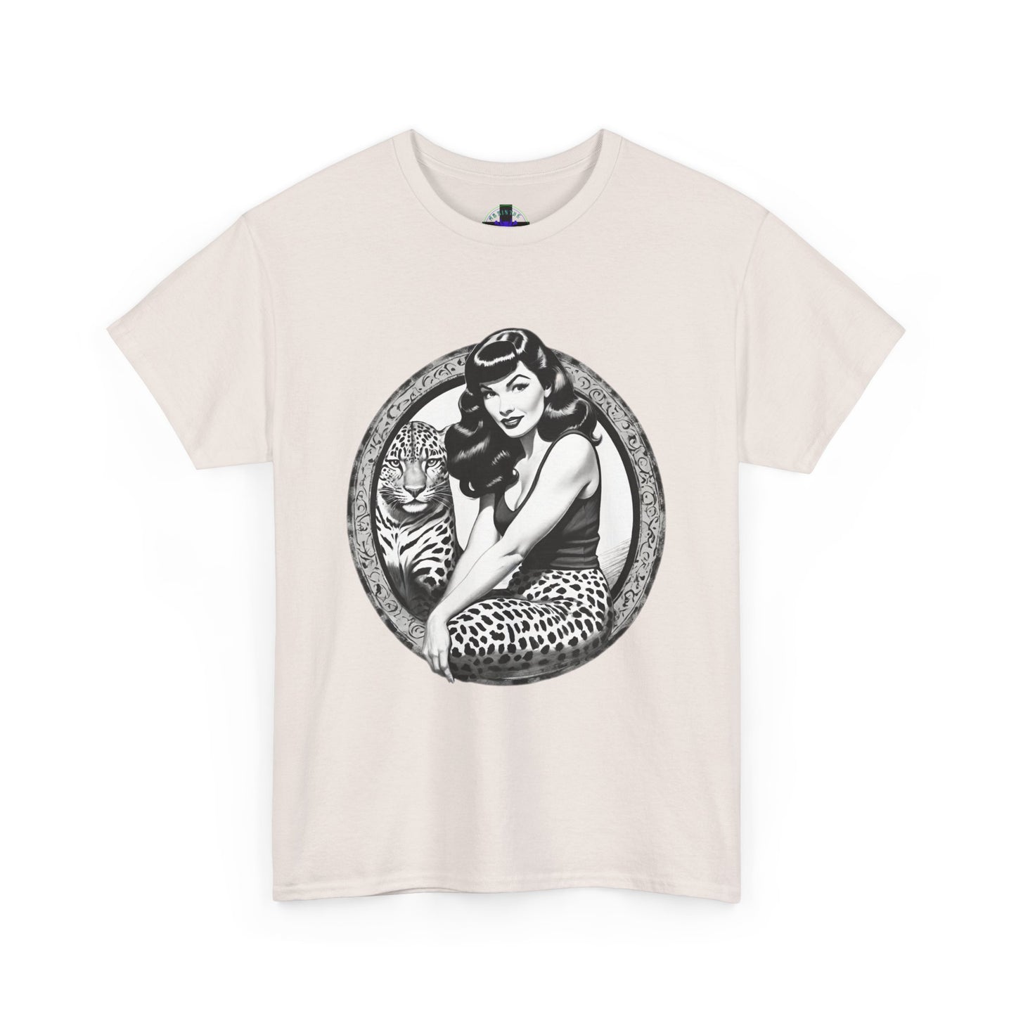 Bettie Page Cougar Heavy Cotton Graphic Tee