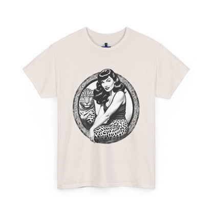 Bettie Page Cougar Heavy Cotton Graphic Tee