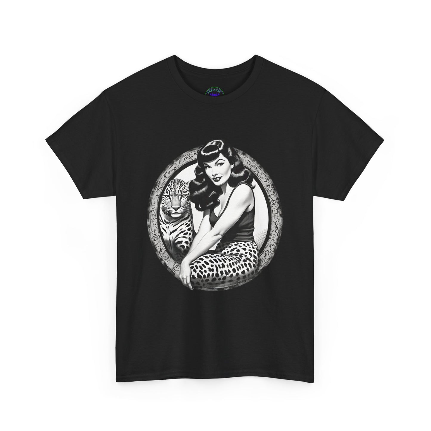 Bettie Page Cougar Heavy Cotton Graphic Tee