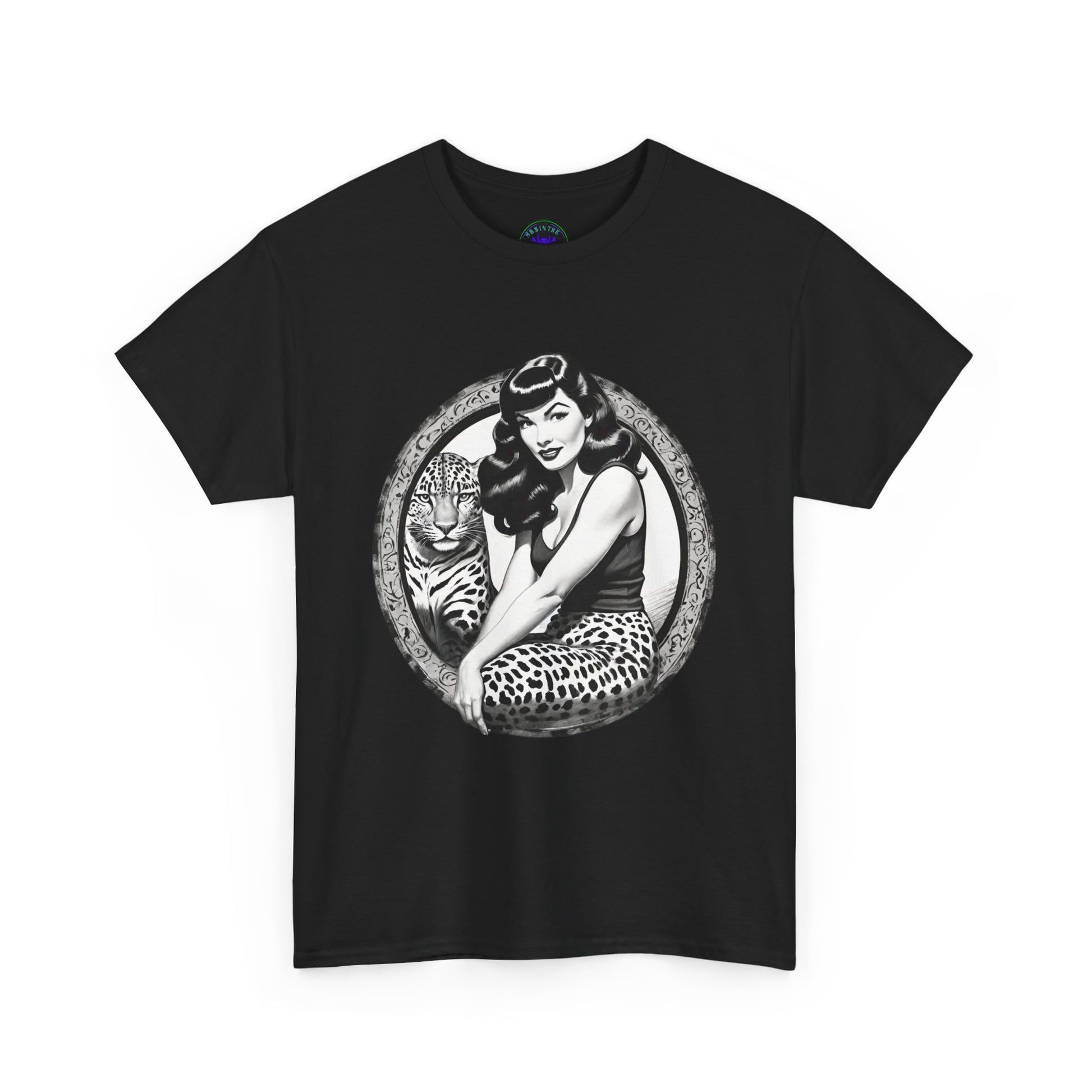 Bettie Page Cougar Heavy Cotton Graphic Tee