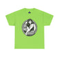 Bettie Page Cougar Heavy Cotton Graphic Tee Neon Green
