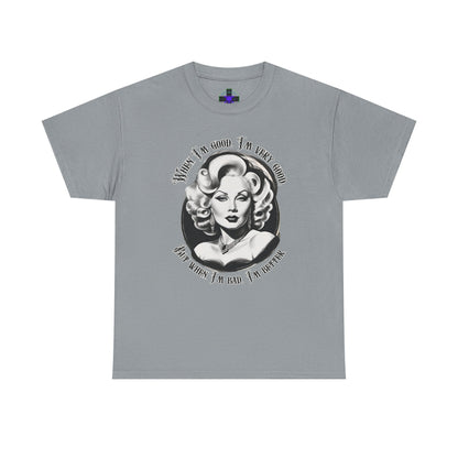 Mae West Heavy Cotton Graphic Tee Gravel