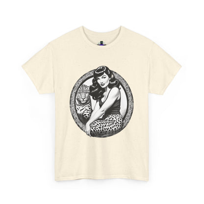 Bettie Page Cougar Heavy Cotton Graphic Tee