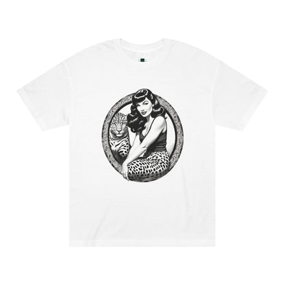 Bettie Page Cougar Graphic Tee White