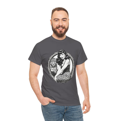 Bettie Page Cougar Heavy Cotton Graphic Tee