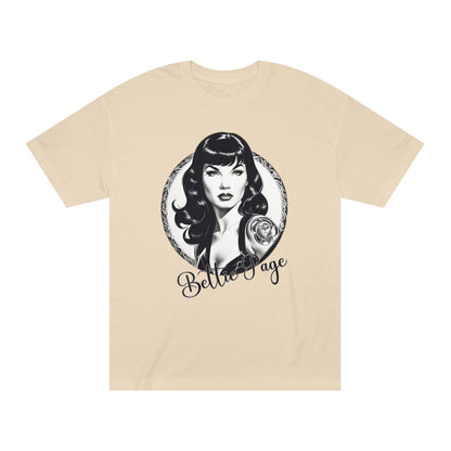 Bettie Page Tattooed Graphic Tee Sand