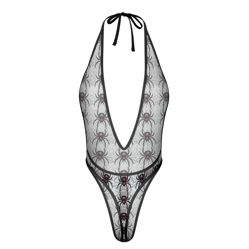 Widow Maker Deep Plunge Thong Back Sunsuit