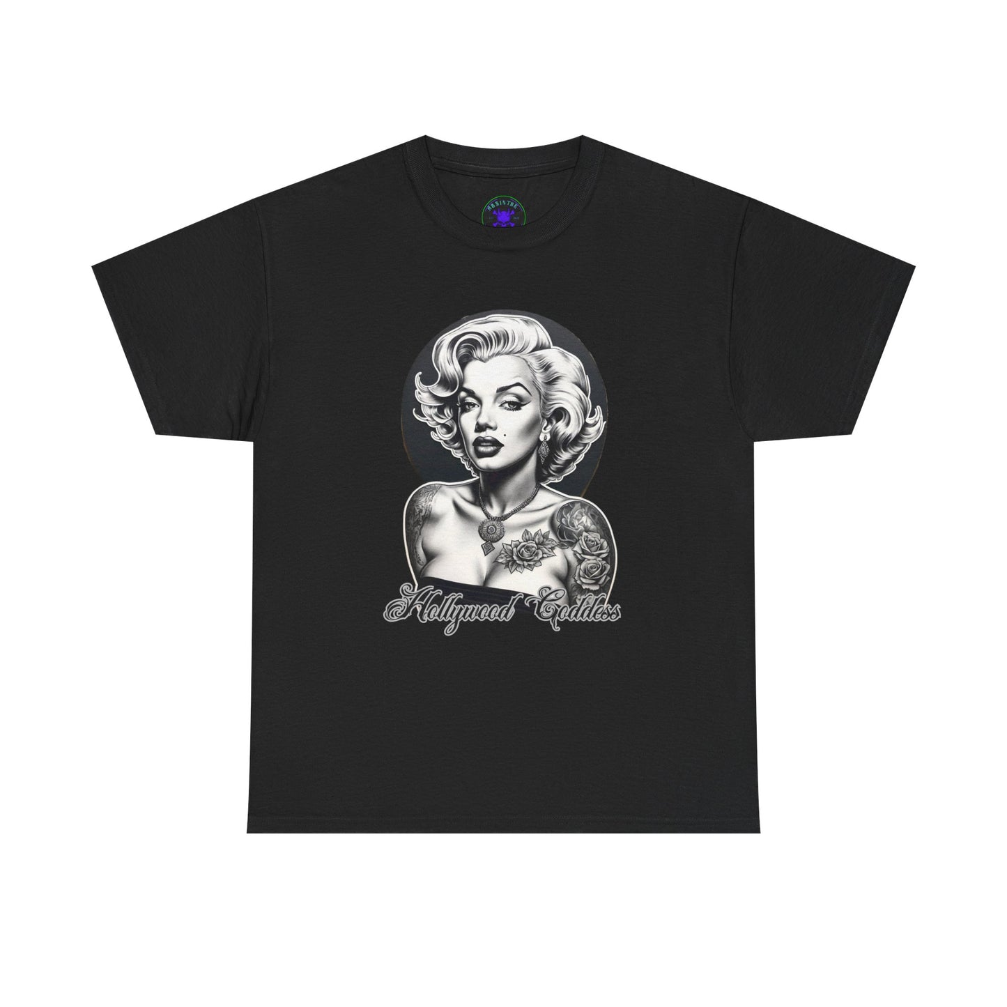 Hollywood Goddess Heavy Cotton Tee Black