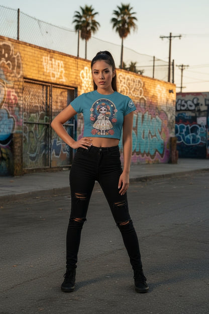 Candy Charm - Cropped T-shirt White