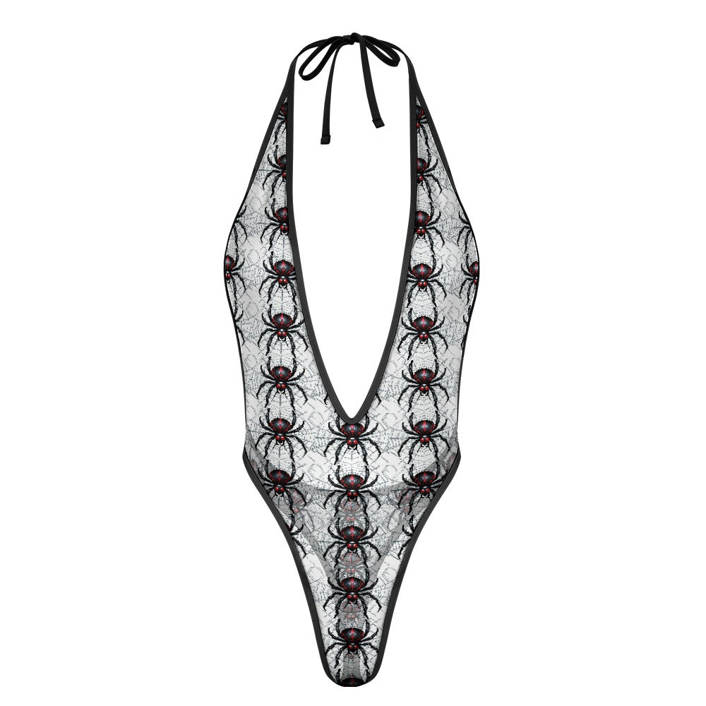 Widow Maker Deep Plunge Thong Back Sunsuit
