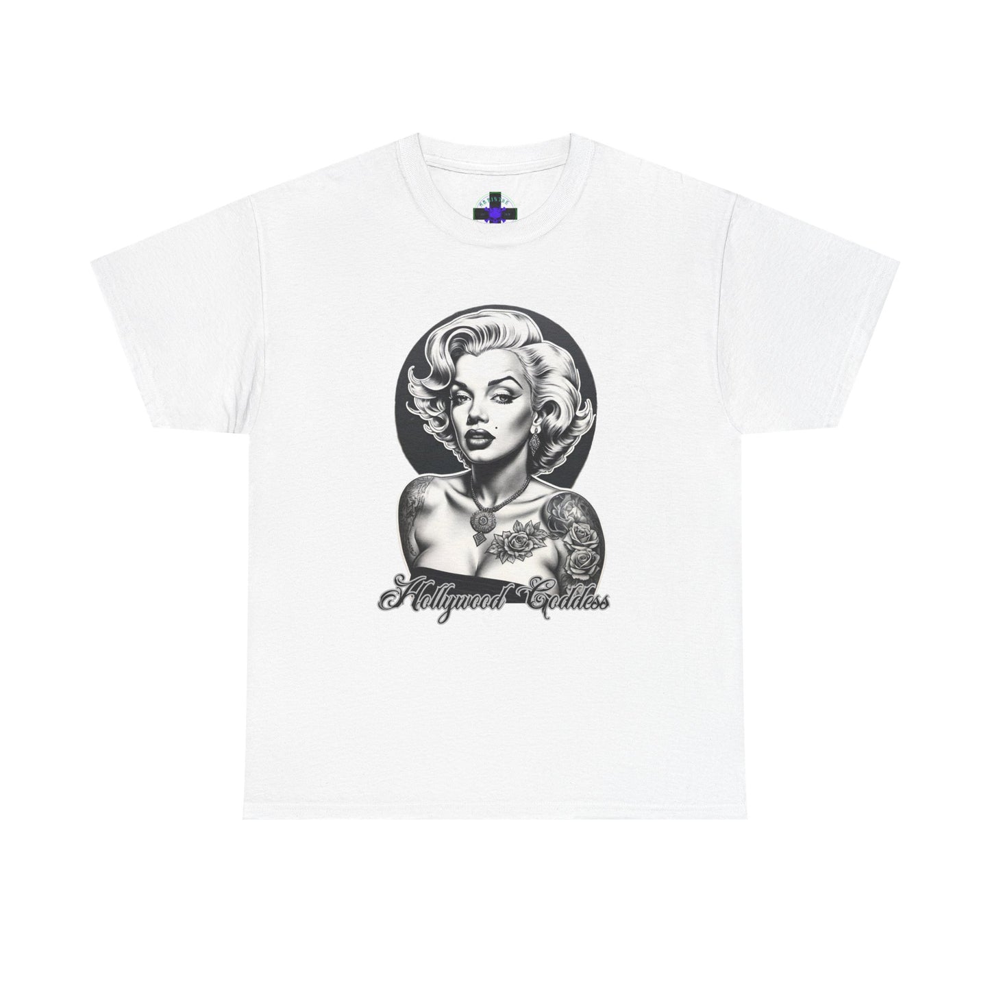Hollywood Goddess Heavy Cotton Tee White