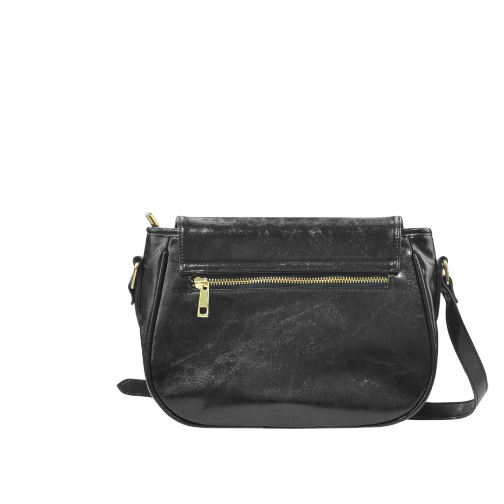 Hollywood Goddess Classic Saddle Bag - Vegan Leather