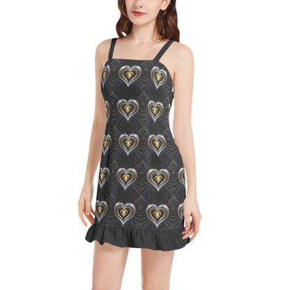 Love Stunned Ruffle Hem Mini Dress