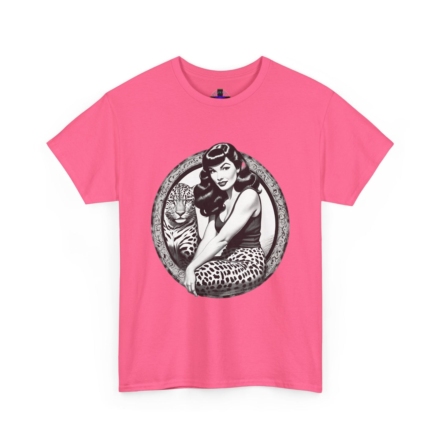 Bettie Page Cougar Heavy Cotton Graphic Tee