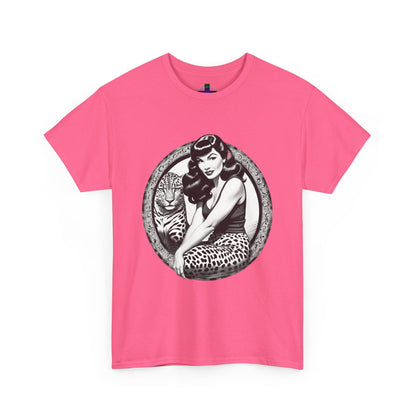 Bettie Page Cougar Heavy Cotton Graphic Tee