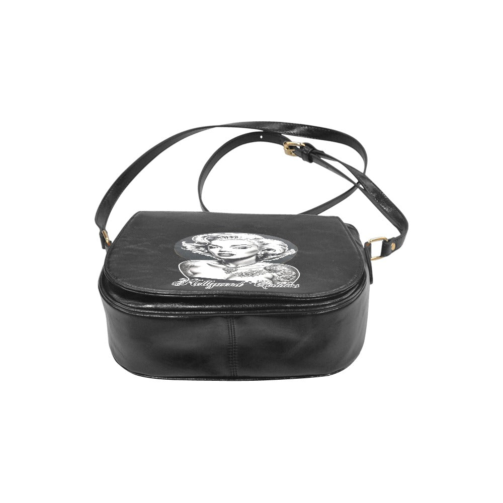 Hollywood Goddess Classic Saddle Bag - Vegan Leather