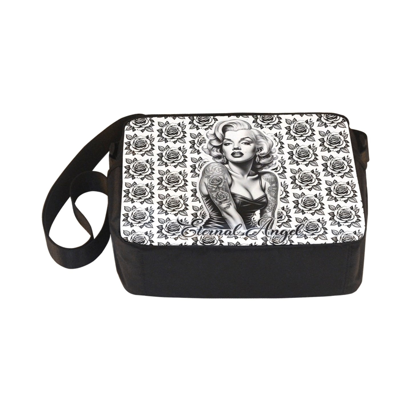 Eternal Angel Roses Cross-body Nylon Bag - Gothic Romantic