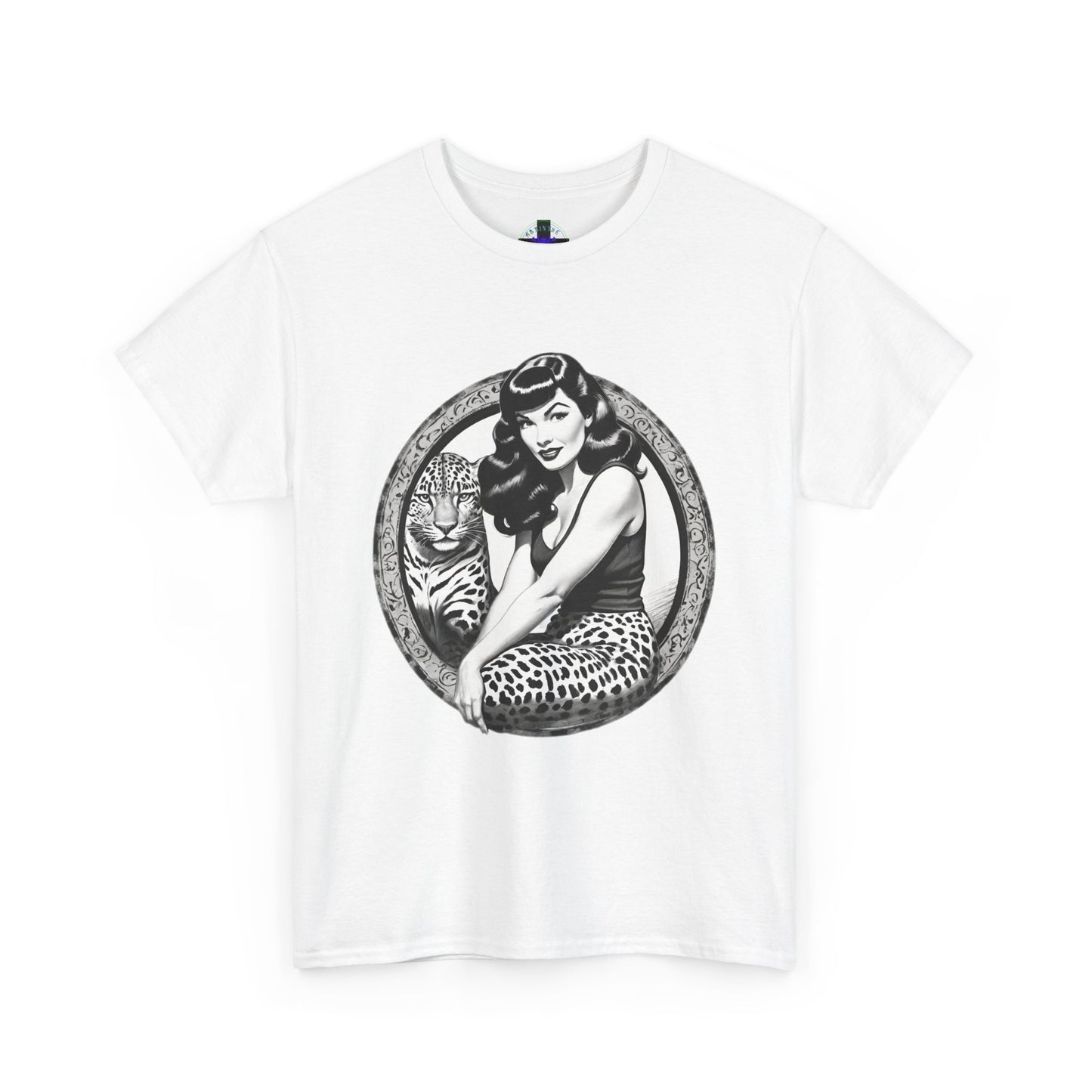 Bettie Page Cougar Heavy Cotton Graphic Tee
