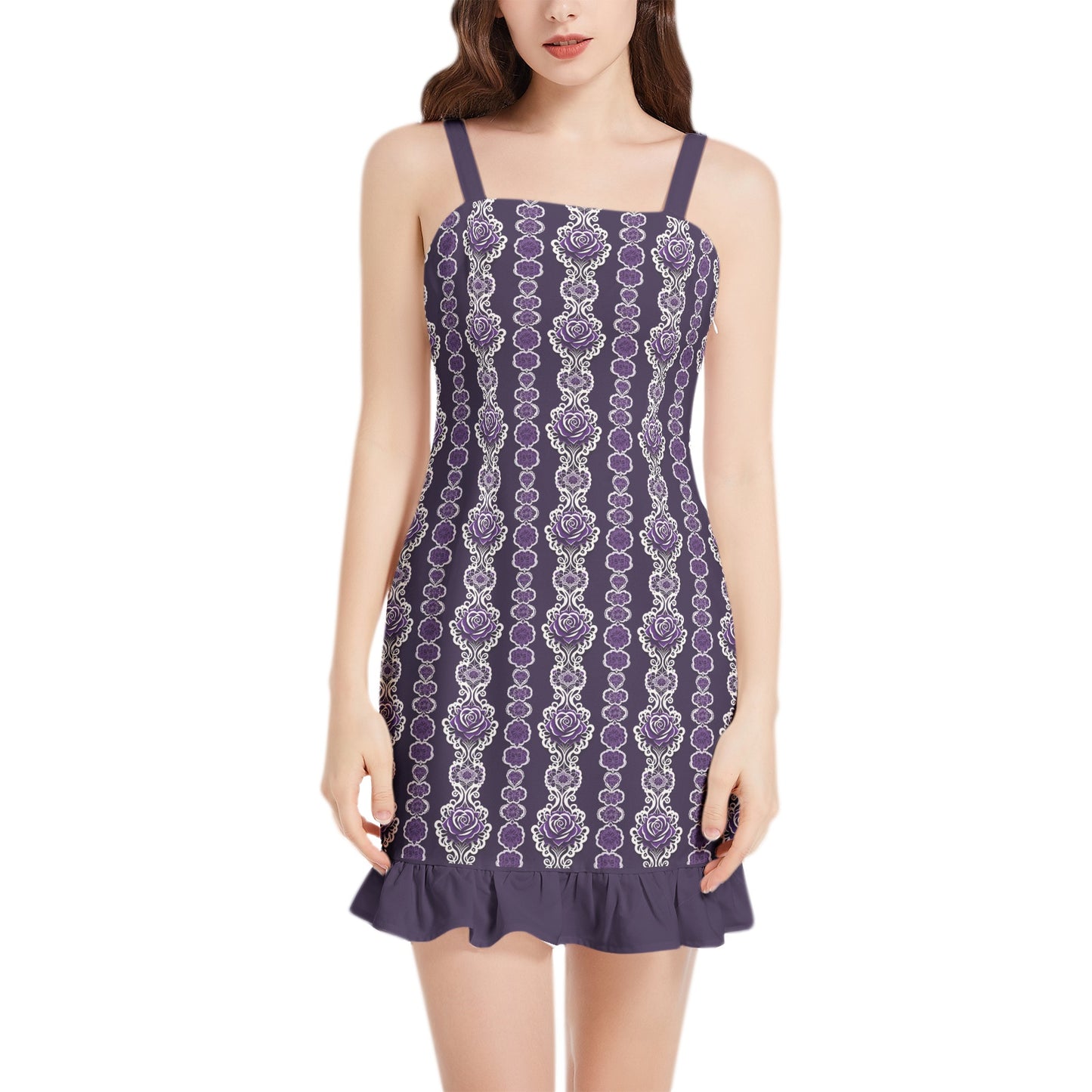 Mystic Lace - Ruffle Hem Mini Dress 3XL