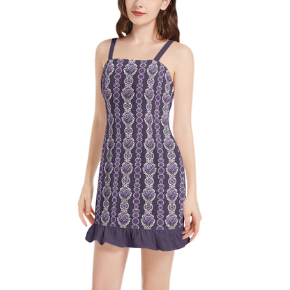 Mystic Lace - Ruffle Hem Mini Dress