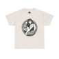 Bettie Page Cougar Heavy Cotton Graphic Tee Ice Grey