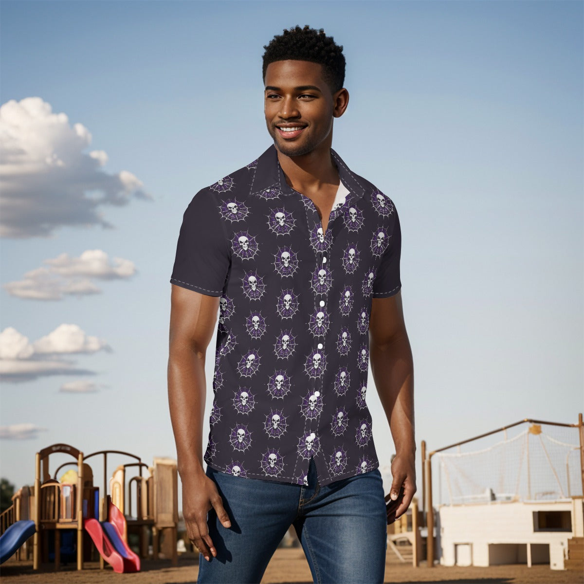 Deceiving Web -All-Over Print Men's Shirt