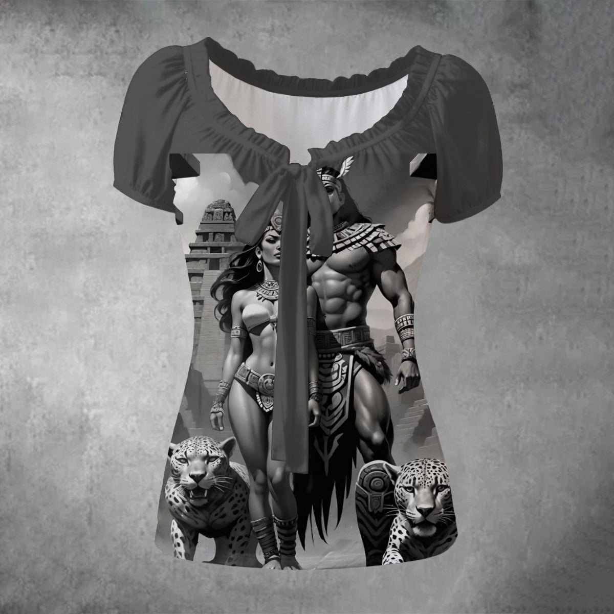 Obsidian Throne - Mexico Pride - Puff Sleeve Shirt White