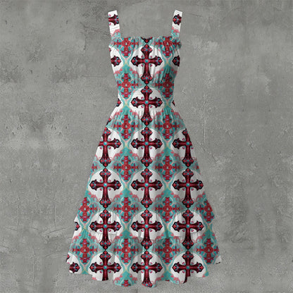 Zealot Ruffle Hem Dress - Gothic Devotion Elegant White