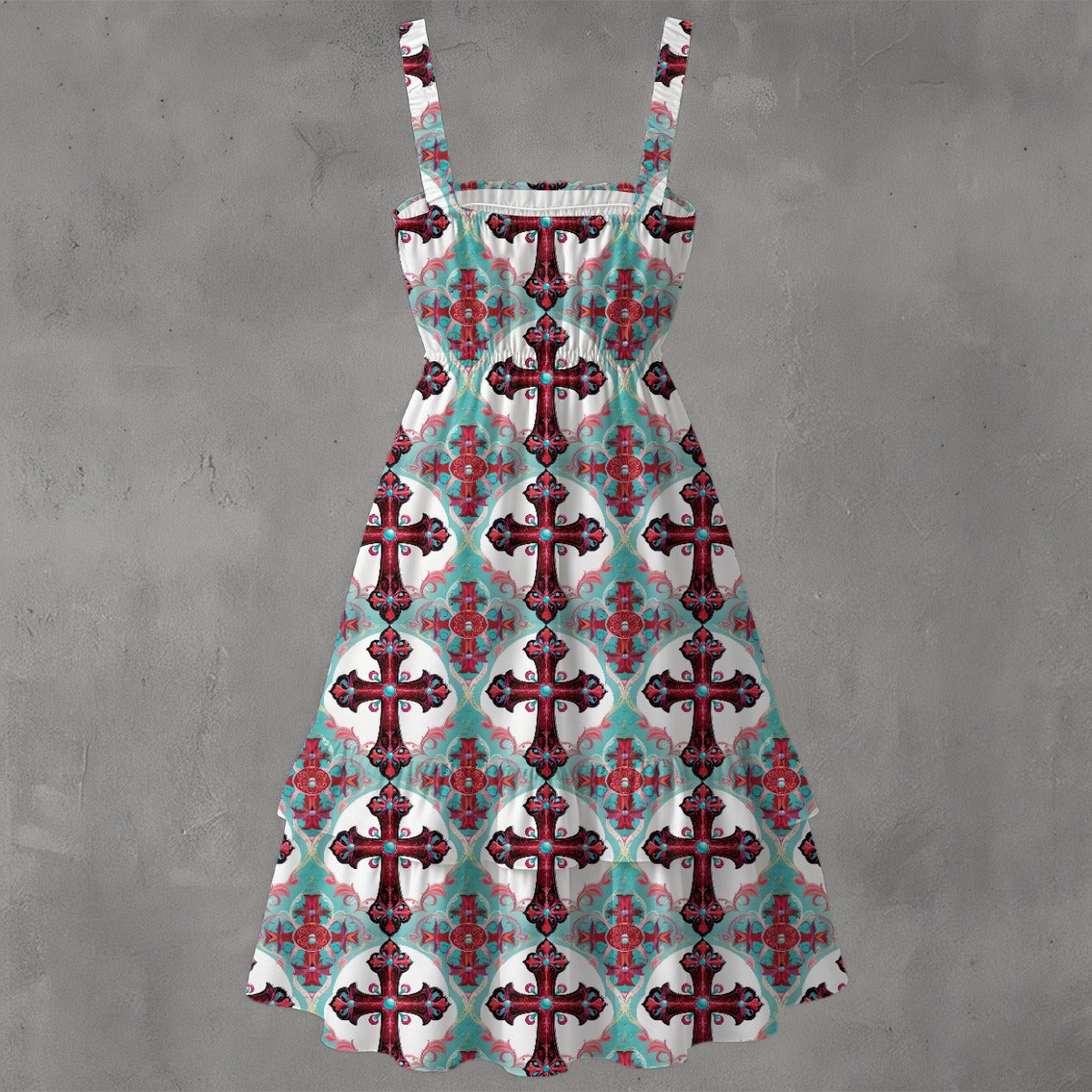 Zealot Ruffle Hem Dress - Gothic Devotion Elegant