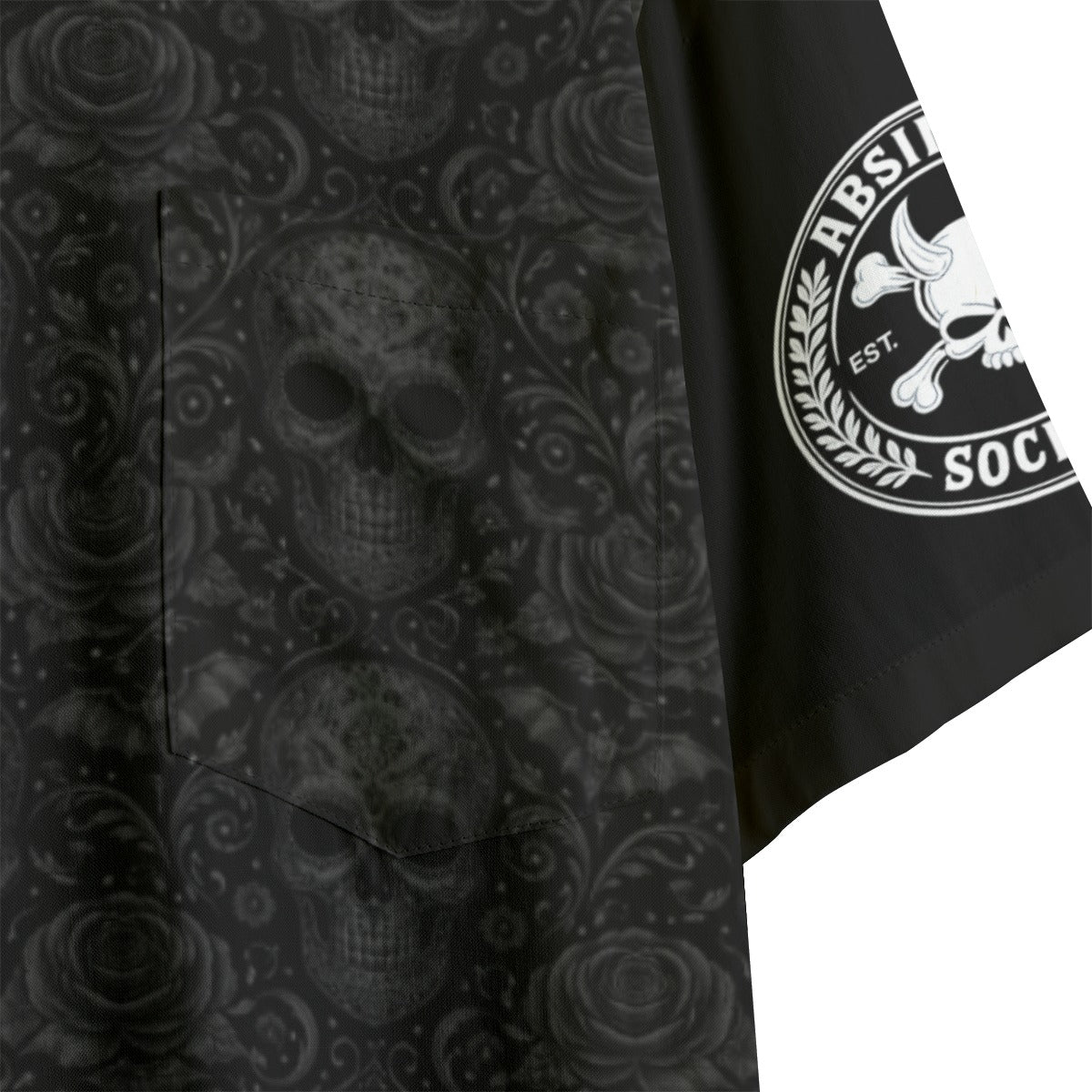 Laugh Now Cry Later Shirt With Pocket Rayon - Absinthe Society Gothic