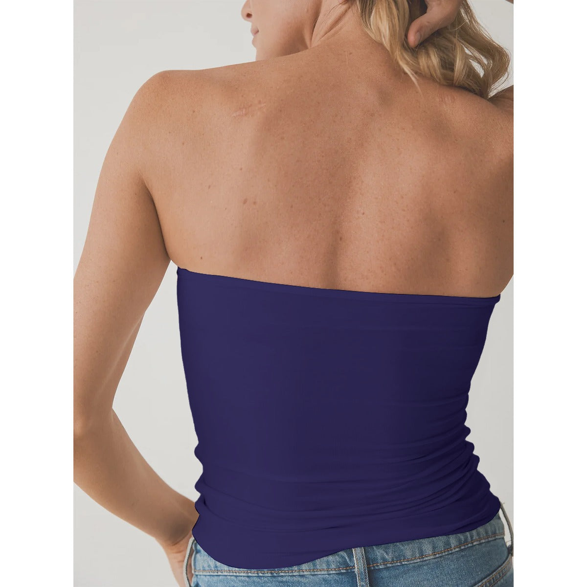 Haunted Harmony - Double-Layer Strapless Top