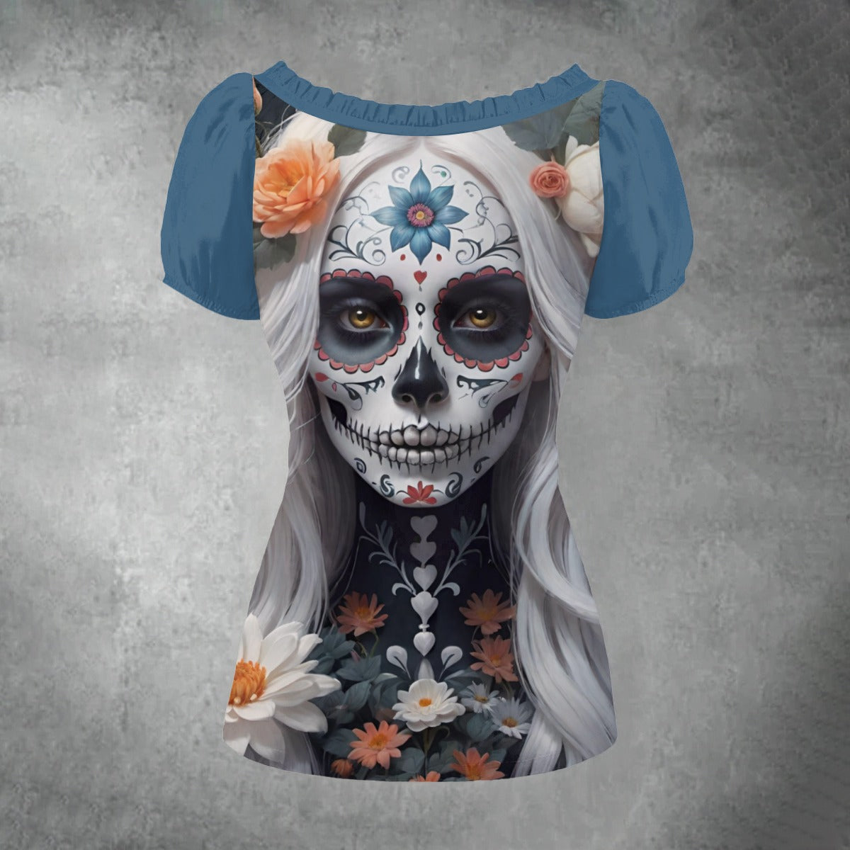 Velvet Dusk - Puff Sleeve Shirt