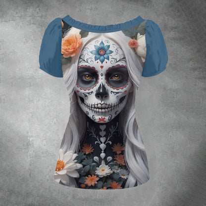 Velvet Dusk - Puff Sleeve Shirt