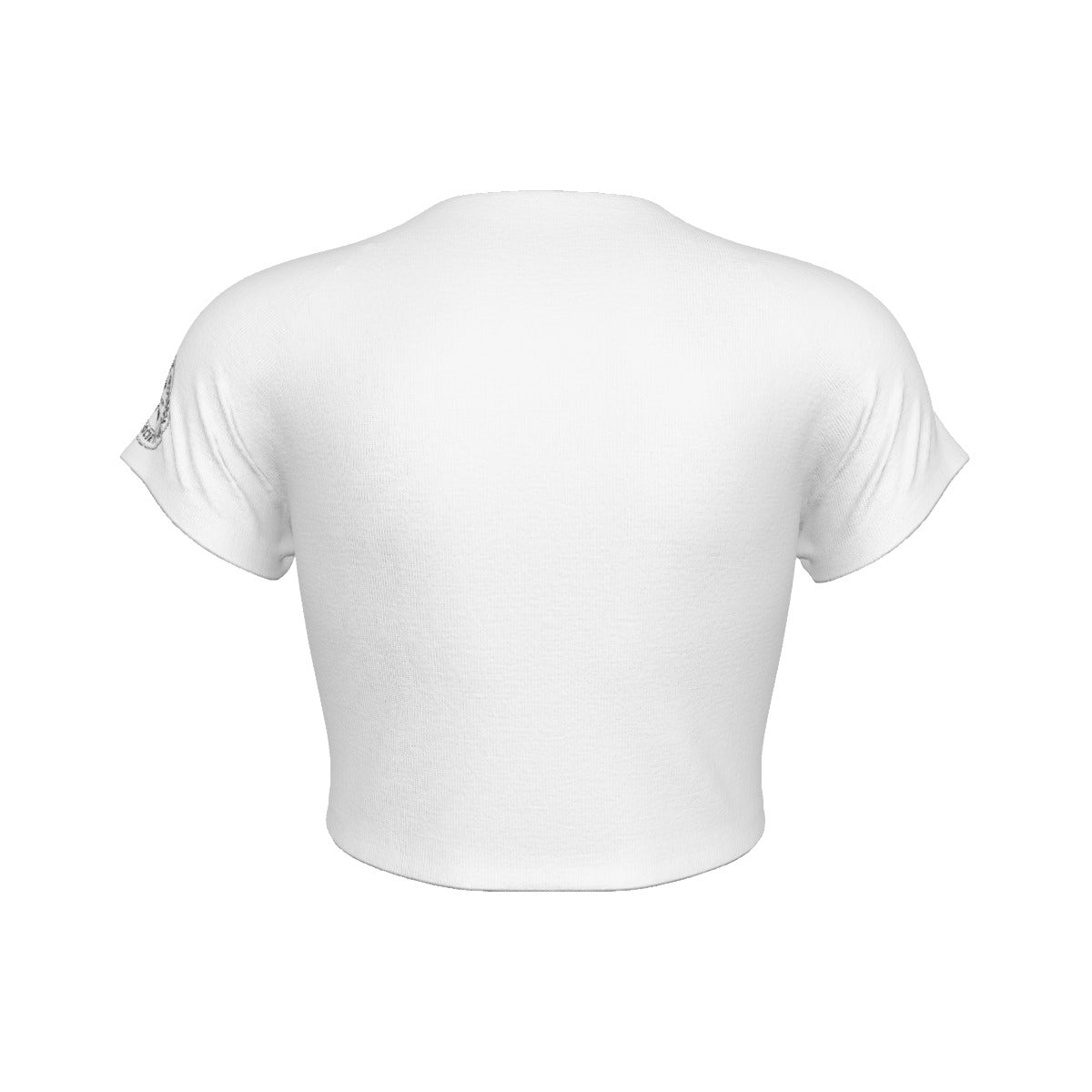 Eternal Angel White Cropped T-shirt - Gothic Raglan