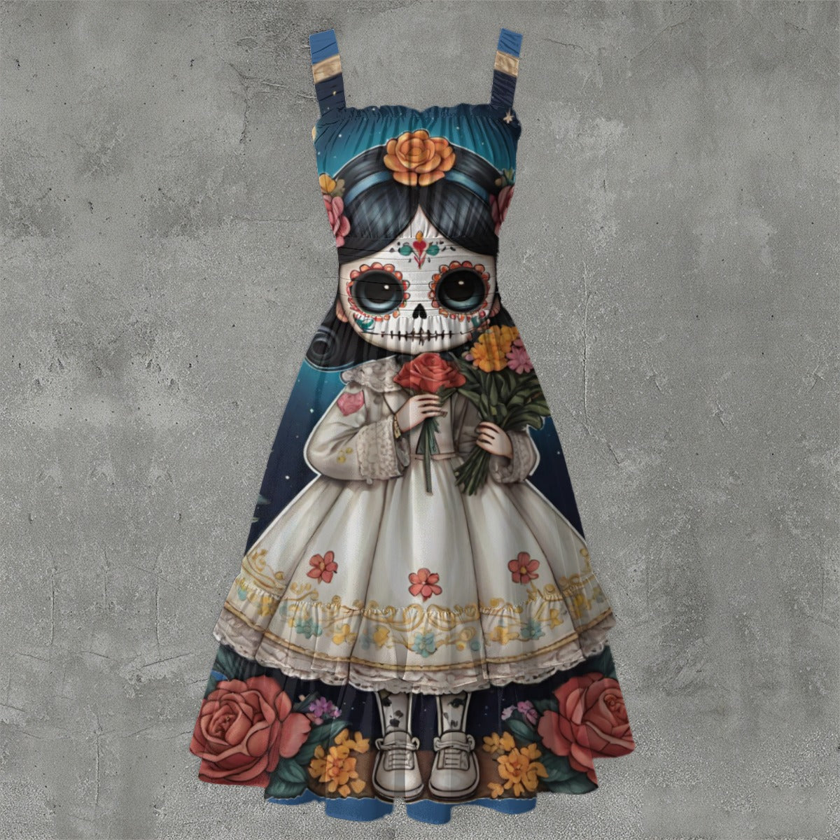 Candy Charm - Ruffle Hem Dress White