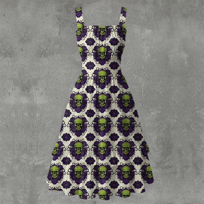 Absinthe Haze - Ruffle Hem Dress White