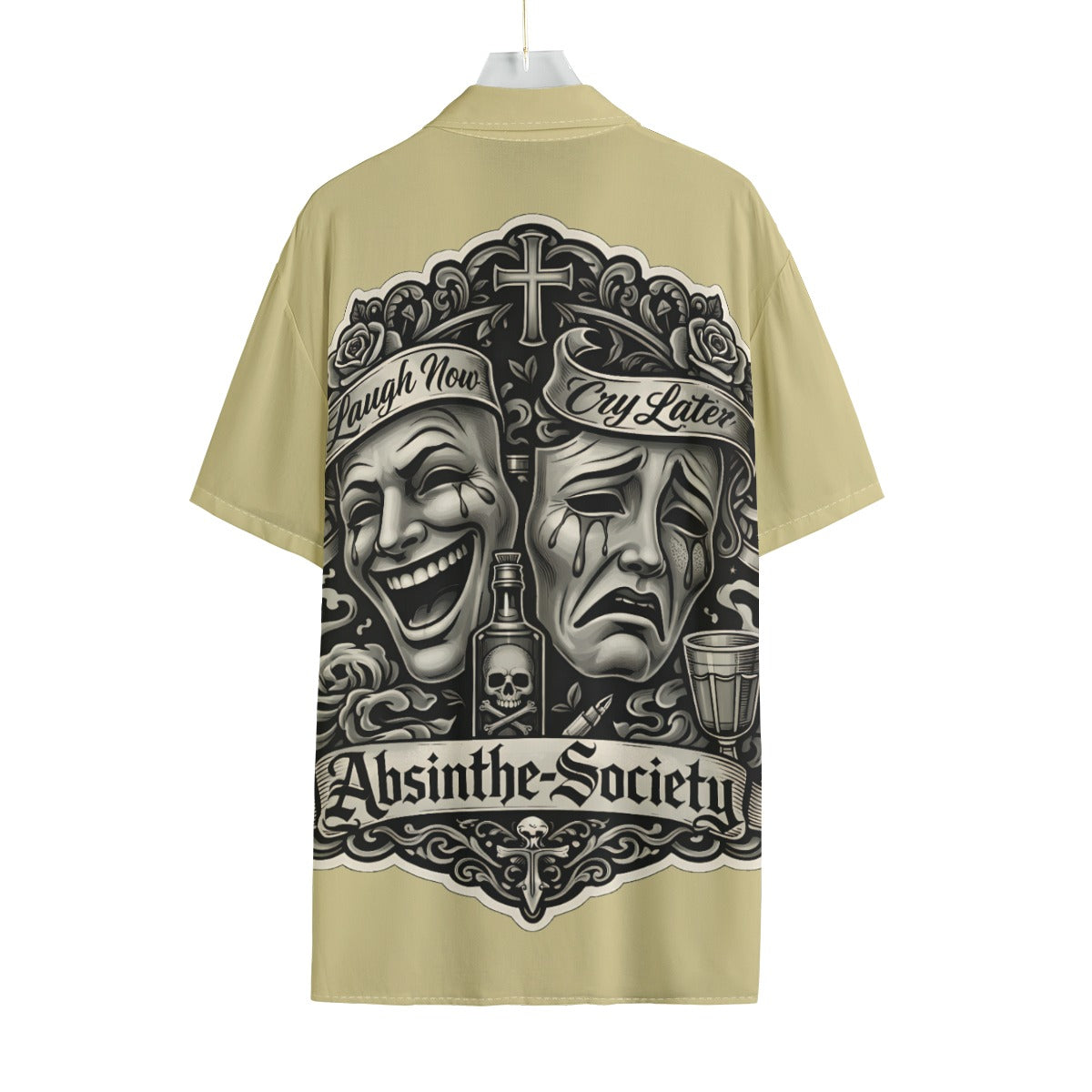 Laugh Now Cry Later - Absinthe Society - Rayon Shirt