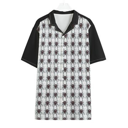 Widow Maker - Hawaiian Shirt - Gothic Black Widow White